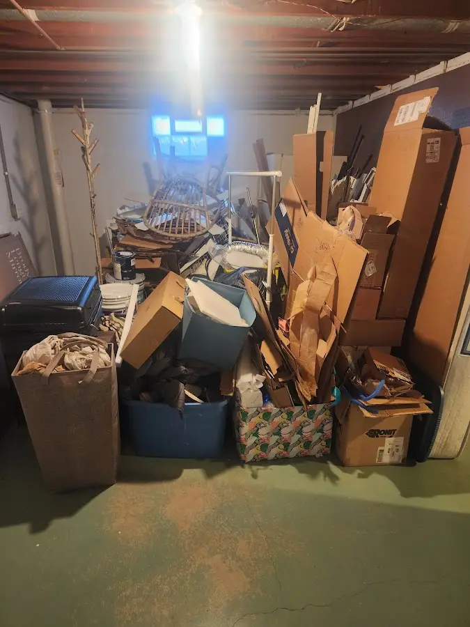 Roll-off dumpster container at job site for 20 Yard Dumpster Rental in Lower Alsace